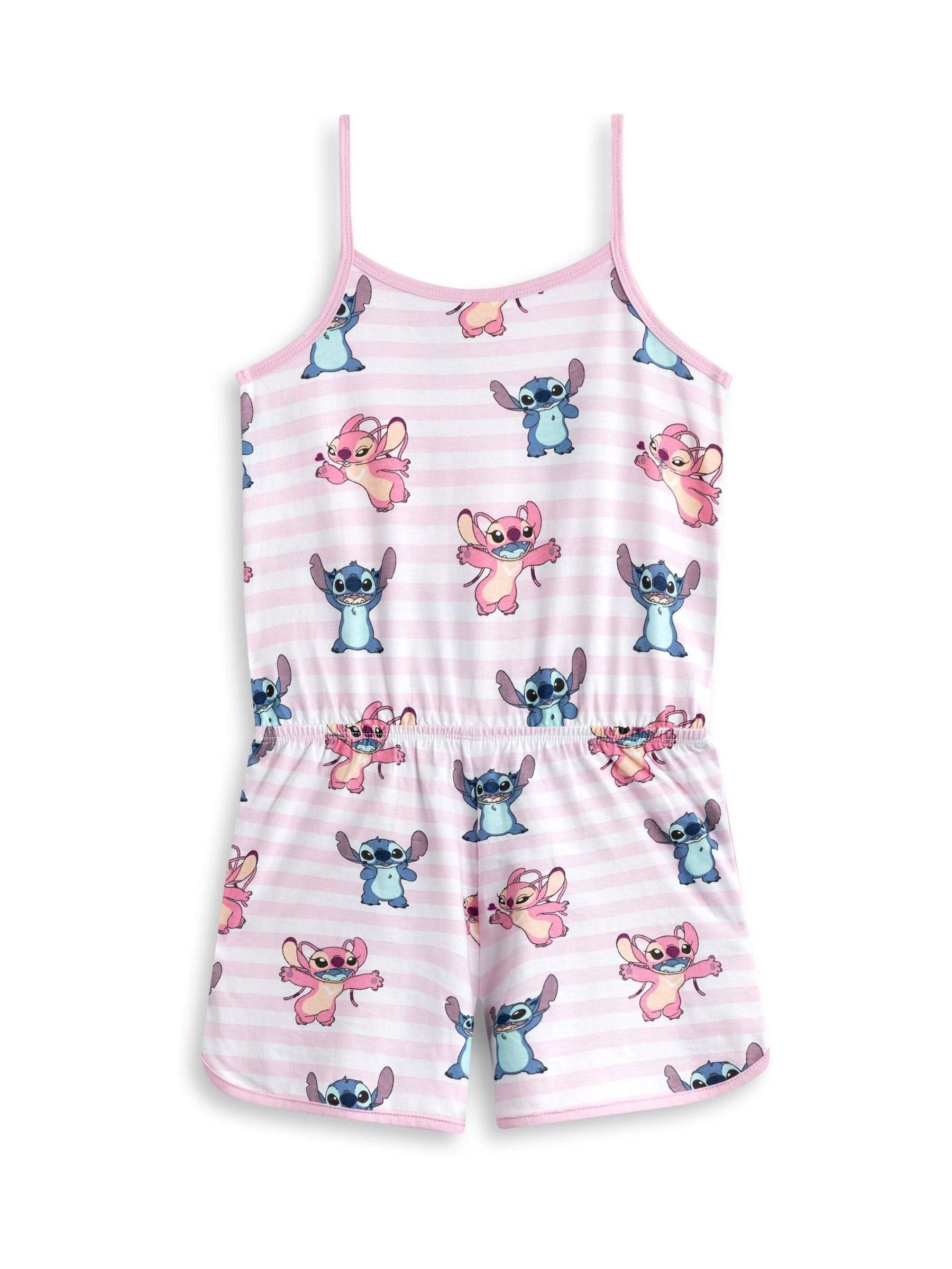 Roze - Vanilla Underground Disney Stitch mouwloos speelpakje voor meisjes