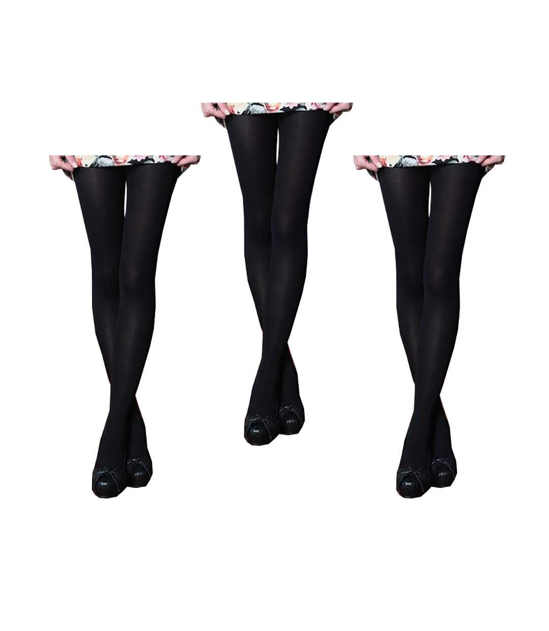 Collant Femme Confort et Qualité CHRISTIAN LACROIX Pack de 3 Collants Opaque 80D Noir 0290