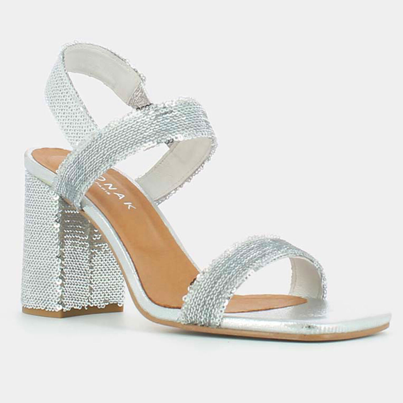 Jonak Sandales en Sequins Daline argentées - Talon 8 cm