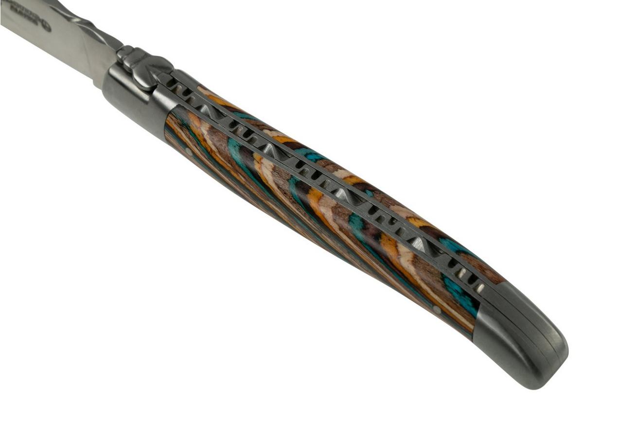 Laguiole en Aubrac Samba Brown L0212SAMIF bruin sambahout, mat, 12 cm