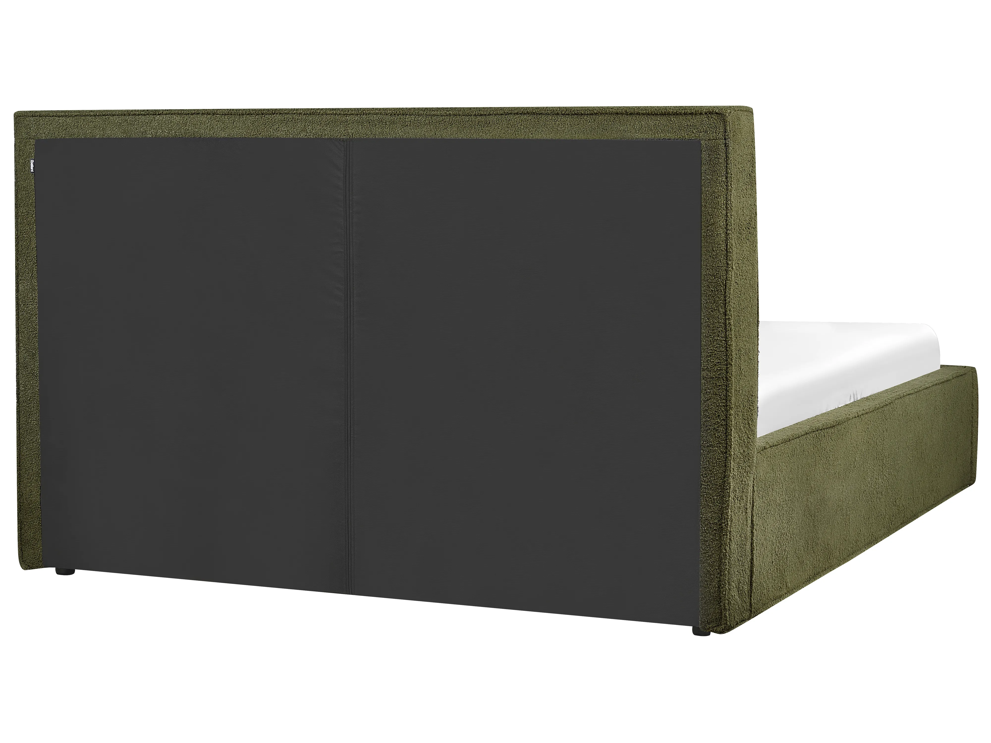 Bed met opbergruimte Bouclé MOISSAC 160 x 200 cm Donkergroen