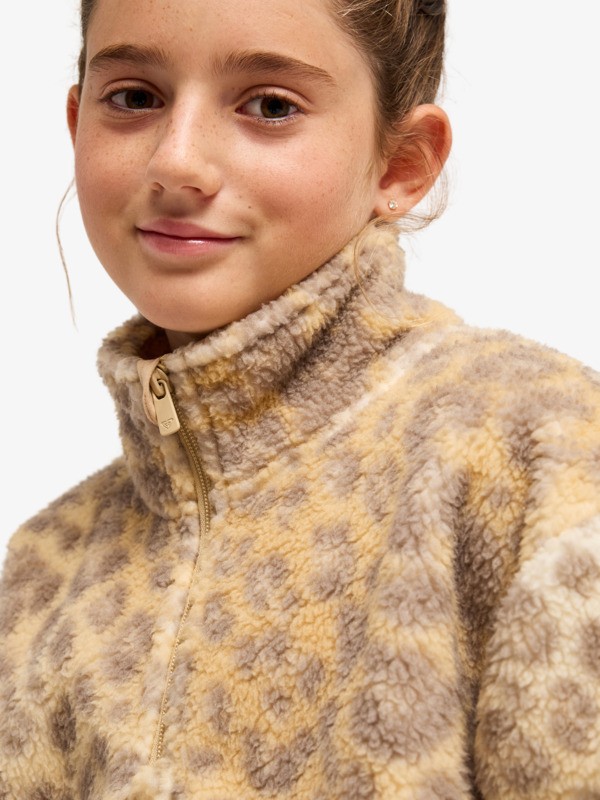 Calling All Mys Polaire à demi-zip Beige Fille 4-16