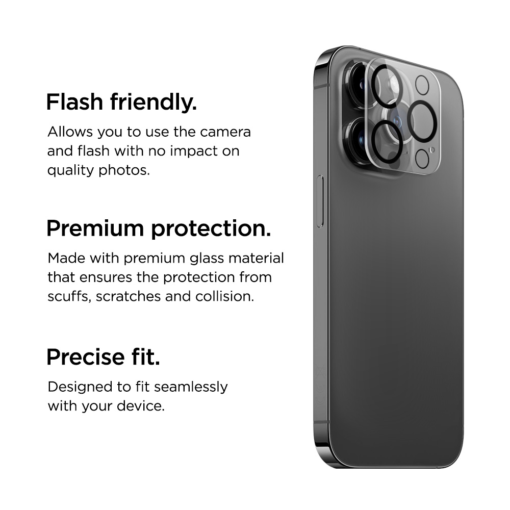 iPhone 16 Pro / iPhone 16 Pro Max 3D Kamera Panzer Glas aus Recycelten Materialien (EGSP00984)
