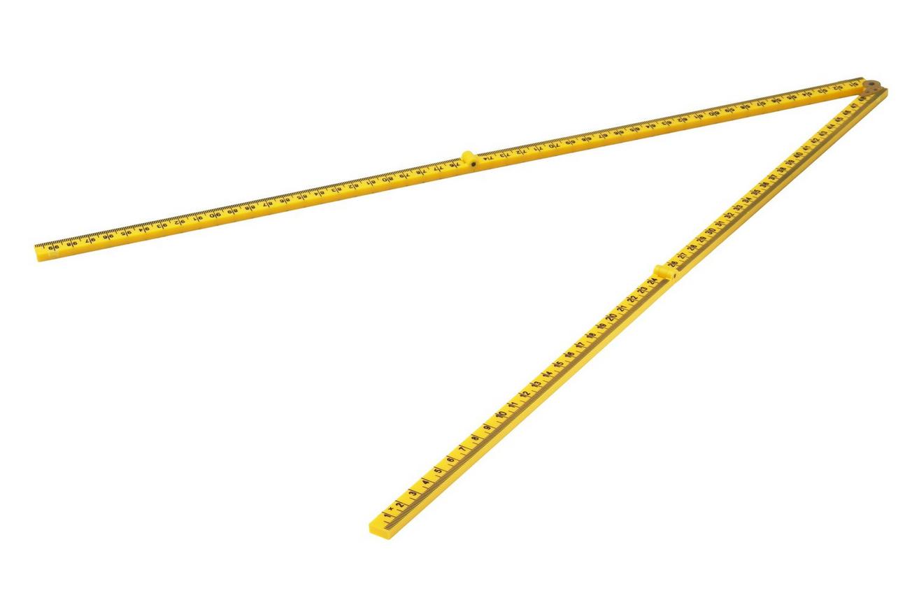 Schuil 8623, kunststof duimstok geel, 1 m