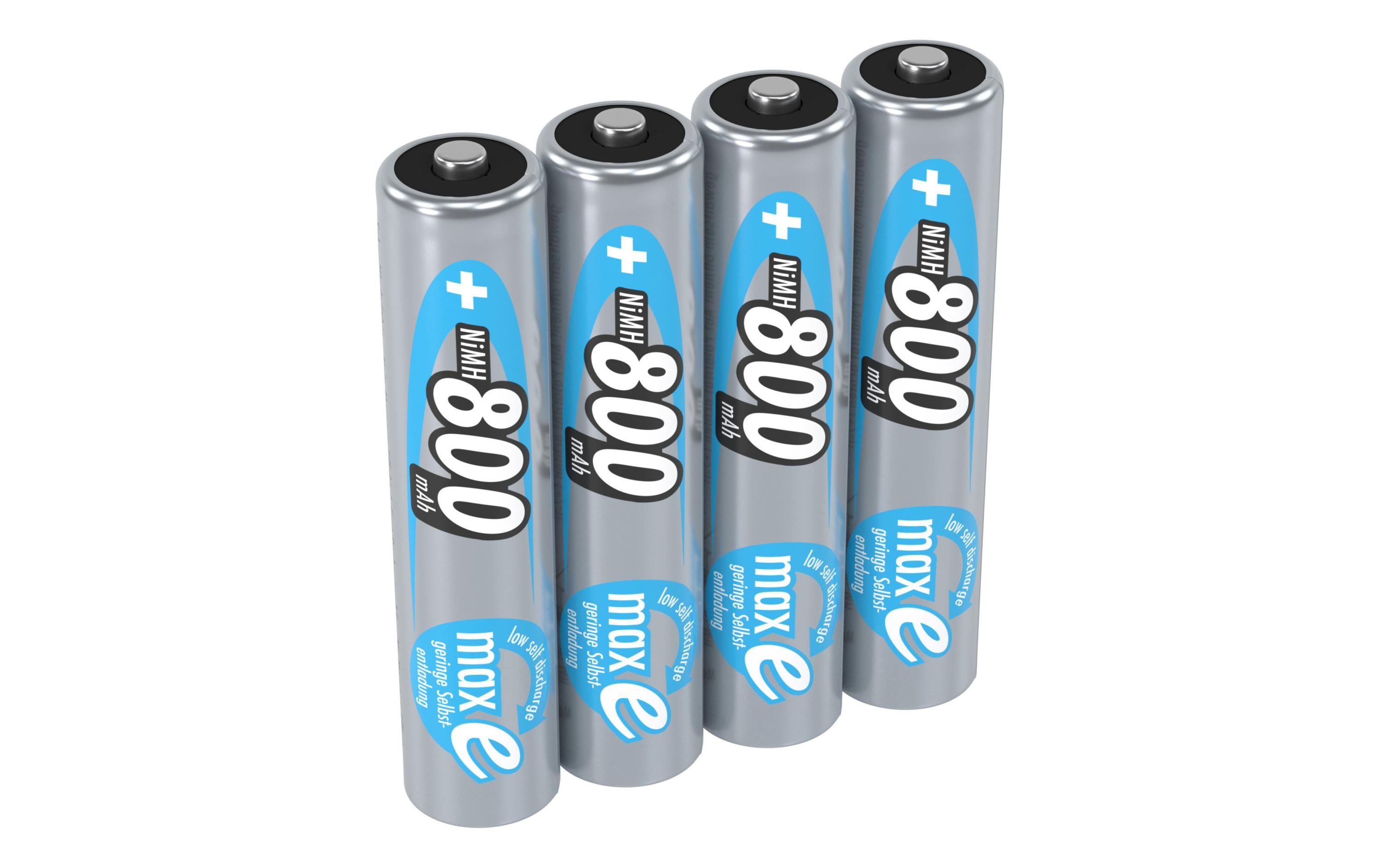 Akku Typ 800 NiMH AAA 800 800 mAh, 4 StückAAA-Akkus im 4er-Pack