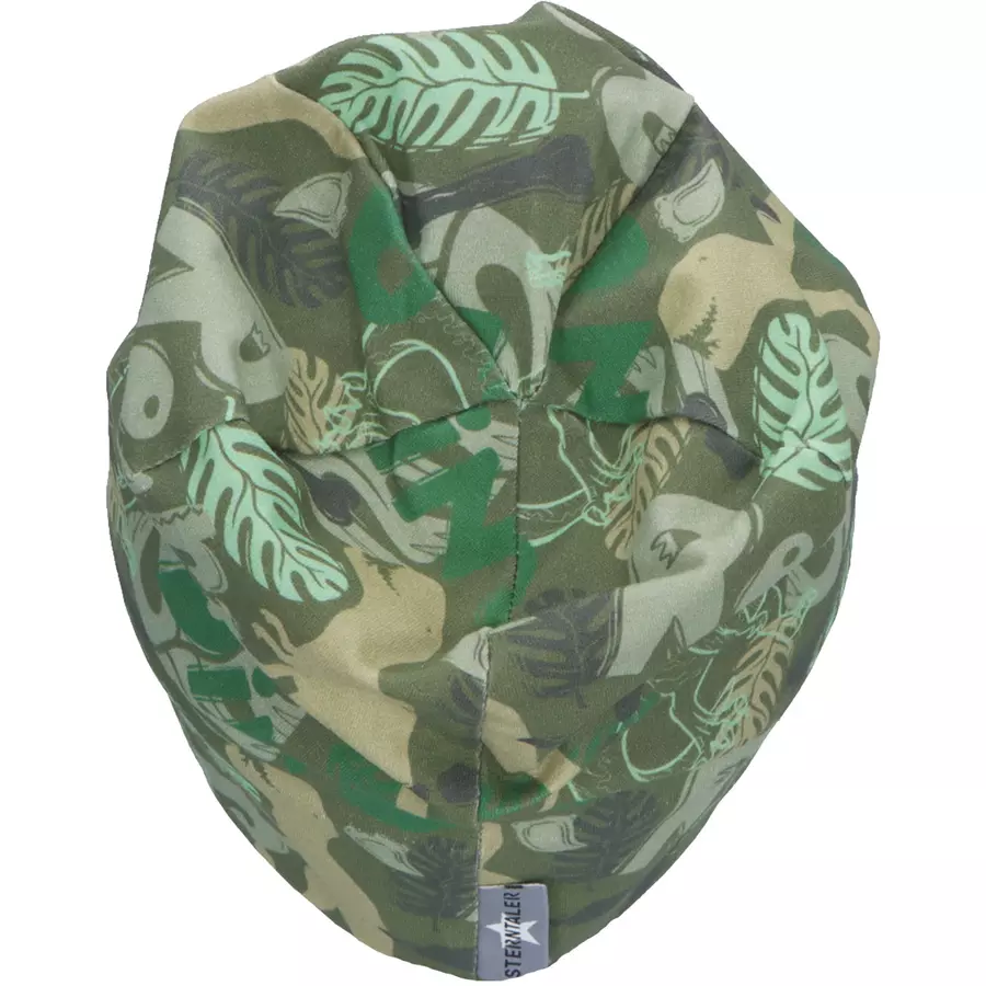 Sterntaler Slouch-Beanie Dinosaurier dunkelgrün