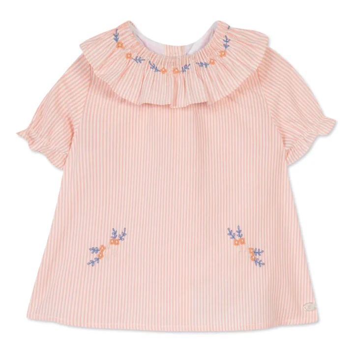 Tartine et Chocolat Ensemble Rayé Blouse et Bloomer | Rose pâle