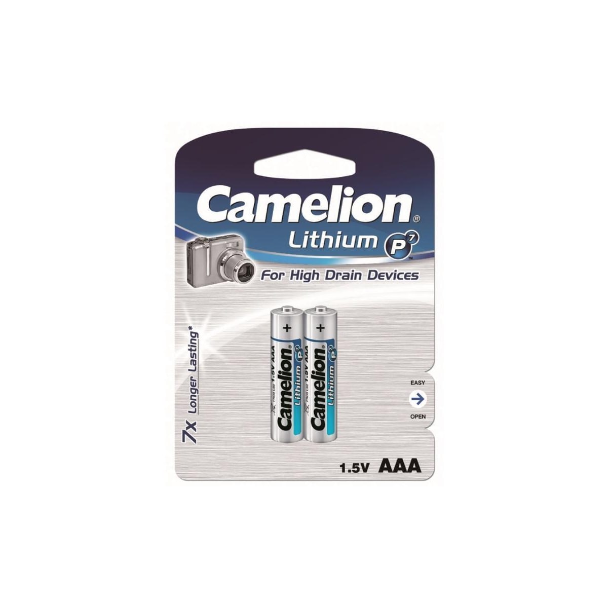 Camelion AAA (LR03), batteri, litium, 2-pack