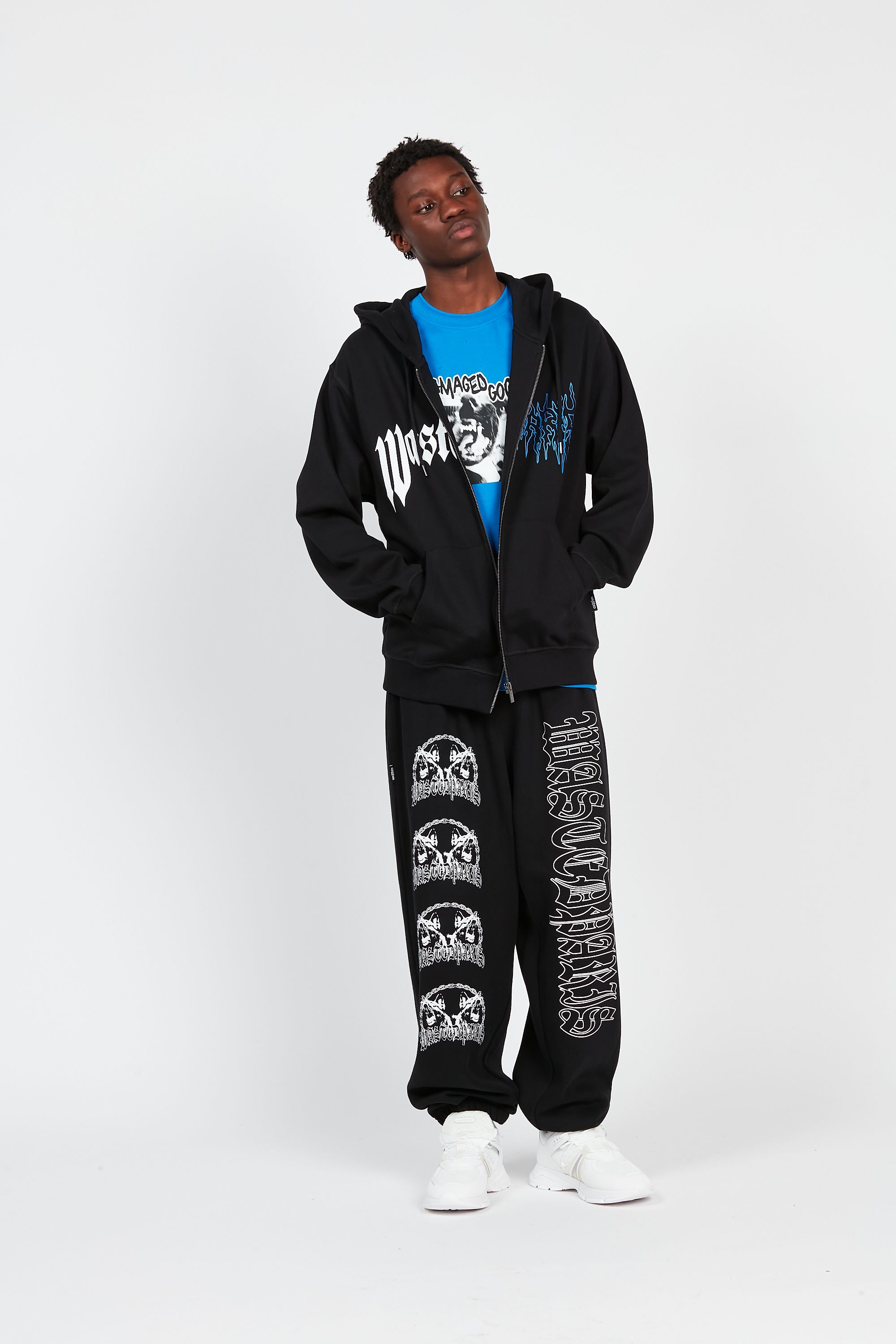WASTED Hoodie DARK PITCHER Noir