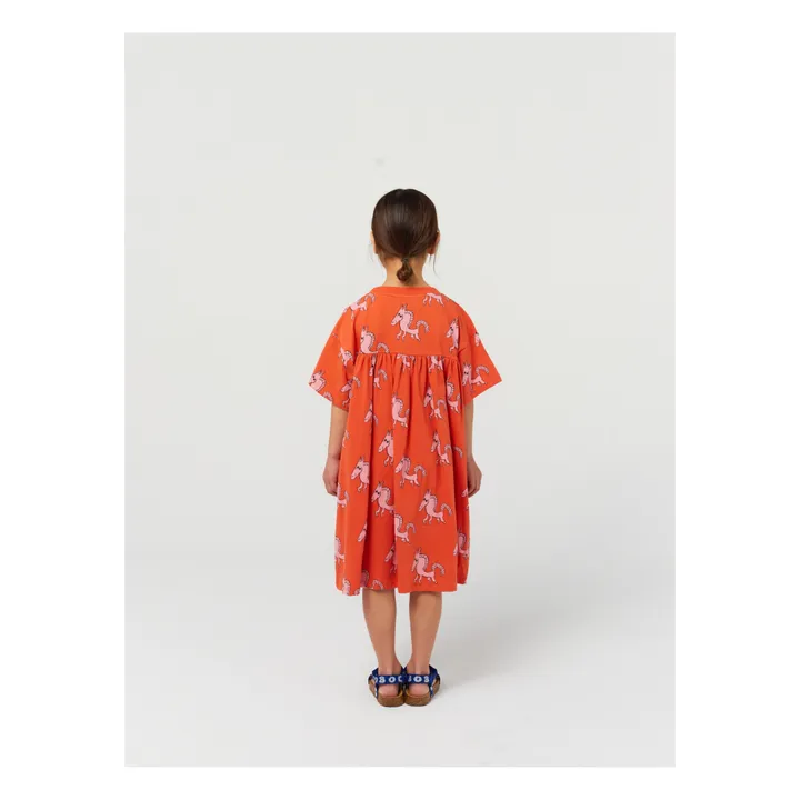 Bobo Choses Exclusivité Bobo Choses x Smallable - Robe Coton Bio Cheval Blanc | Terracotta