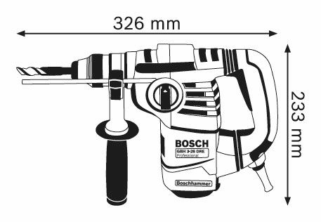 Bosch GBH 3-28 DRE Boorhamer in Koffer - 061123A000