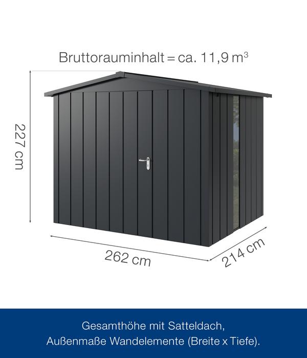 Hörmann Metallgerätehaus Juno JSD9 M-Sk