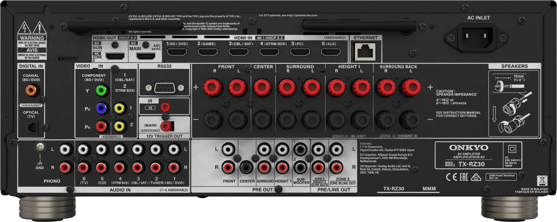Onkyo TX-RZ30 Amplis home-cinéma