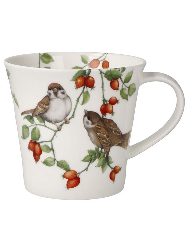 Goebel Tasse mit verschiedenen Vogelmotiven aus Porzellan