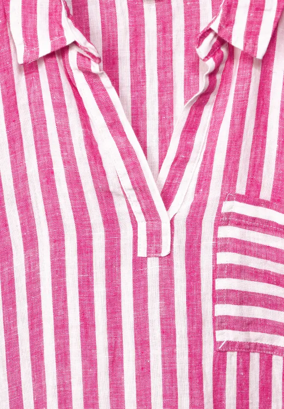 Leinen Shirtkleid - oasis pink