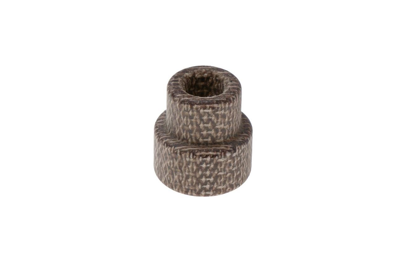 Daily Customs Simple Bead Plain Canvas Micarta Natural, lichtbruin