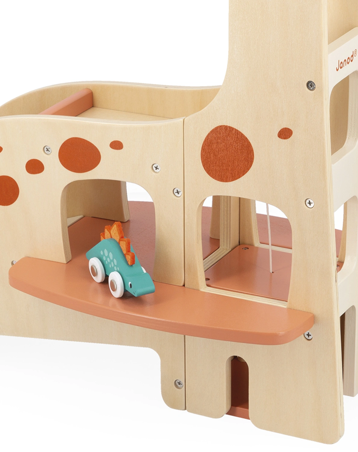 Autogarage DINOS 7-teilig aus Holz