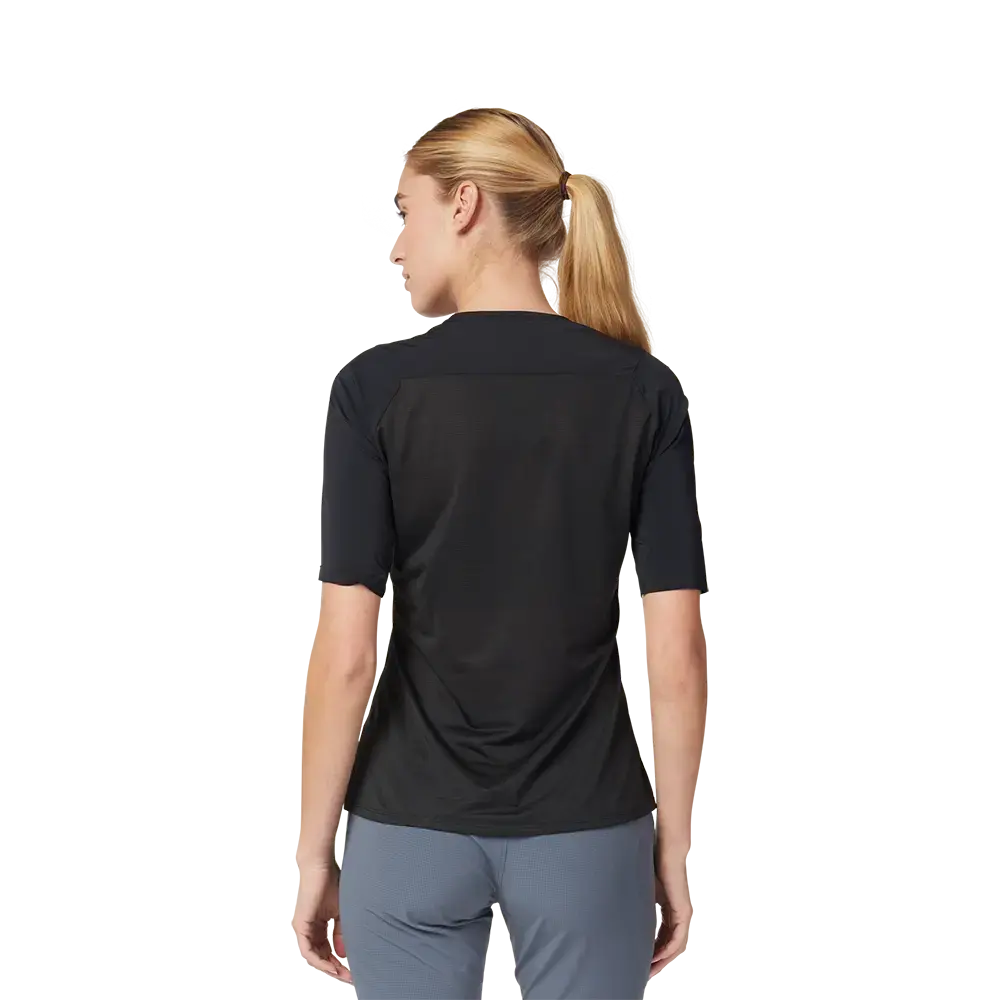 Fox Flexair Ascent MTB Fietsshirt Korte Mouwen Zwart/Zilver Dames