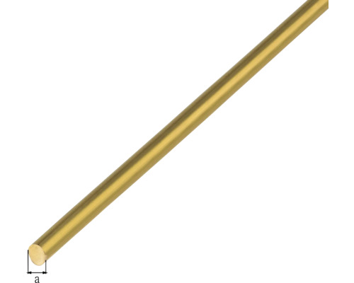 Ronde messing staaf Ø 4 mm, 1 m