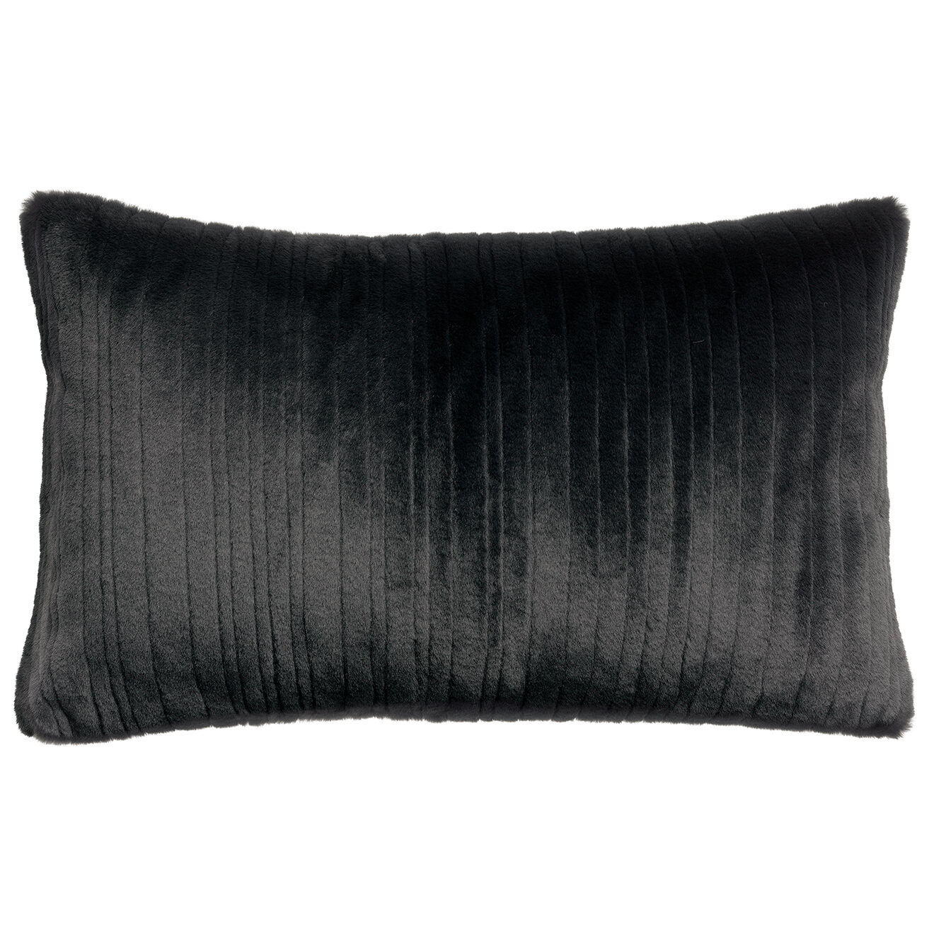 Vivaraise Coussin en fausse fourrure Artus ombre - 40x65 cm