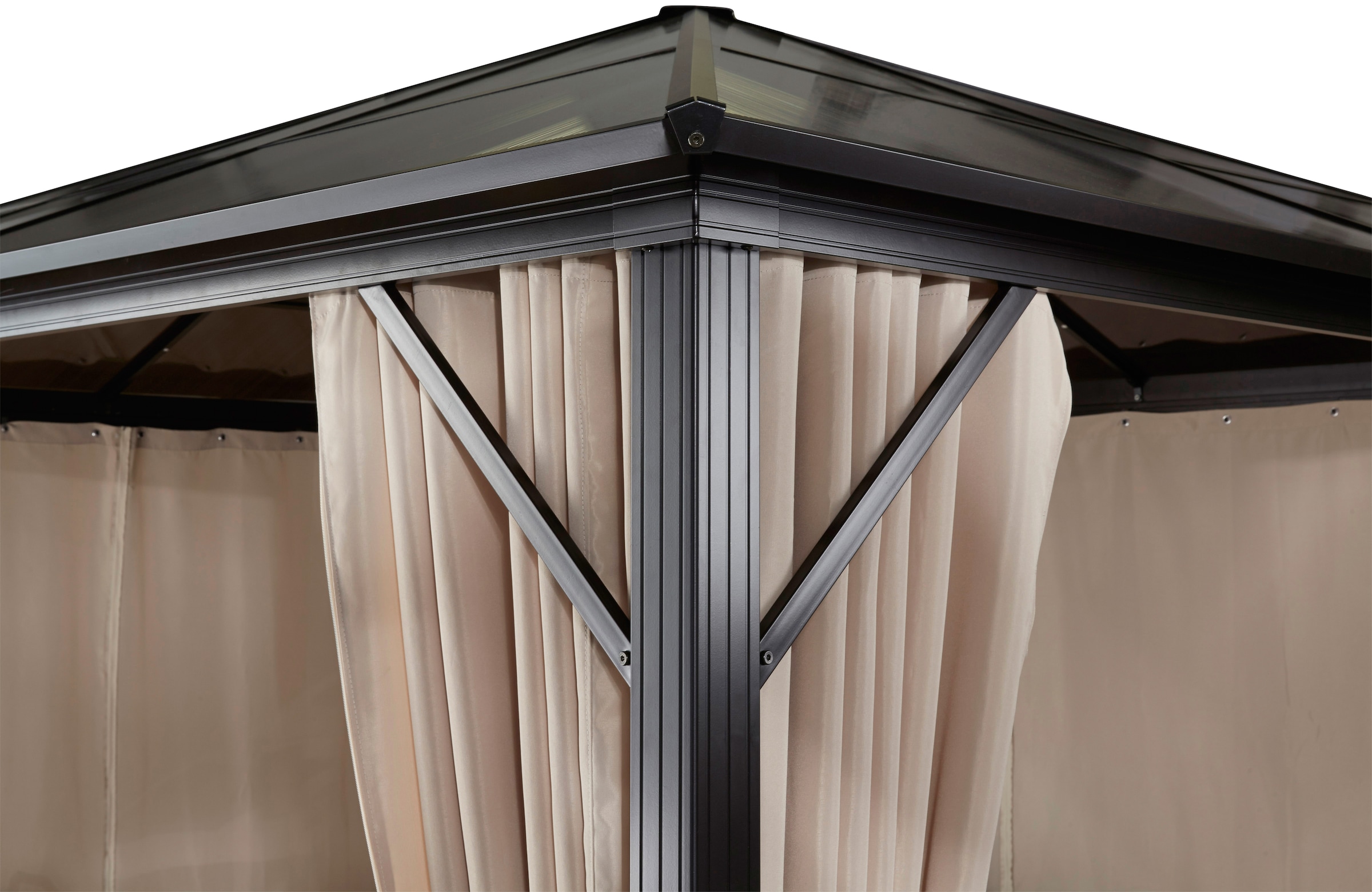 KONIFERA Pavillon »Aruba« BxT: 3x4m für 6-8 Personen, robustes Aluminiumgestell + PC Dach