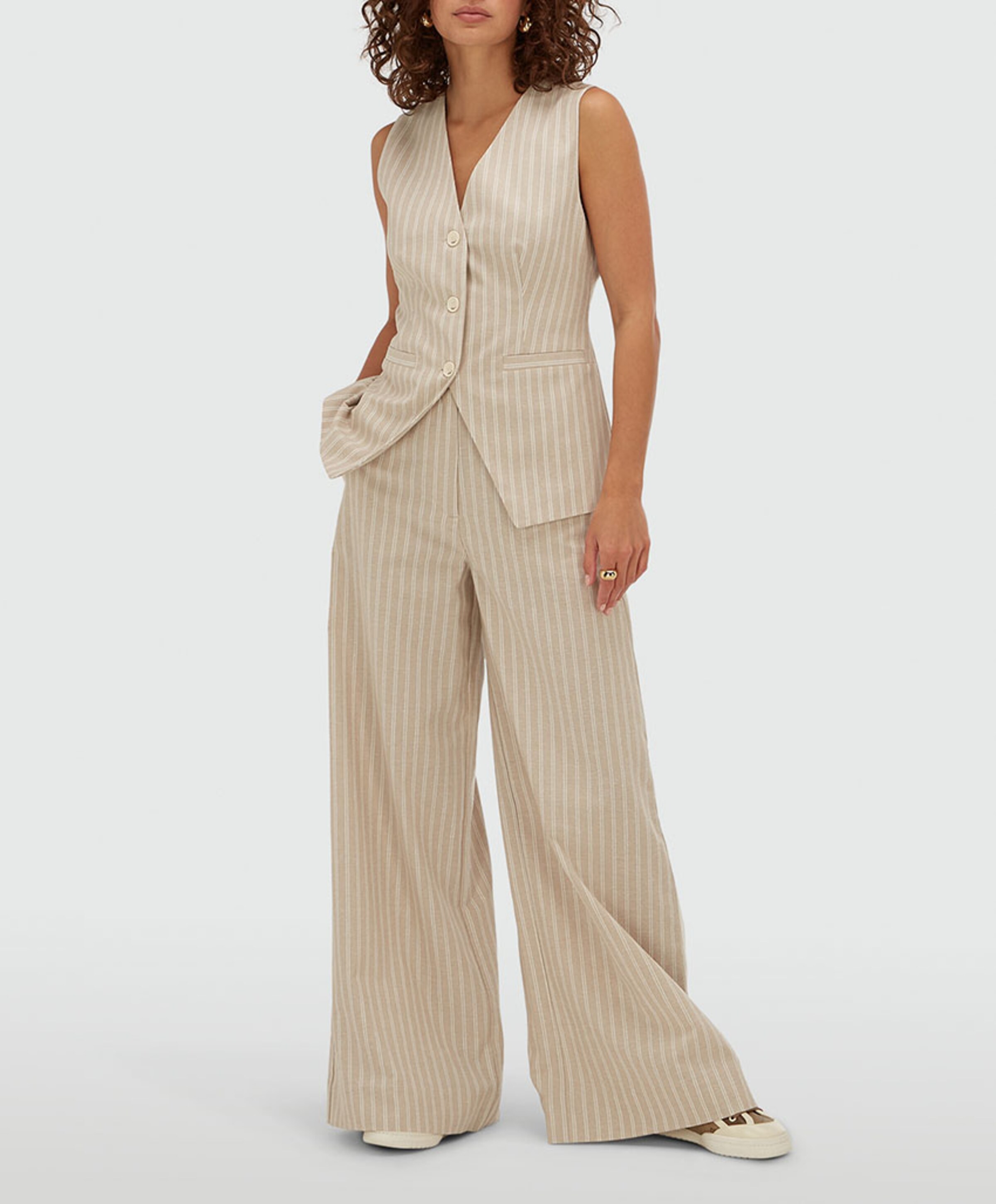 Josh V Dames gilet beige