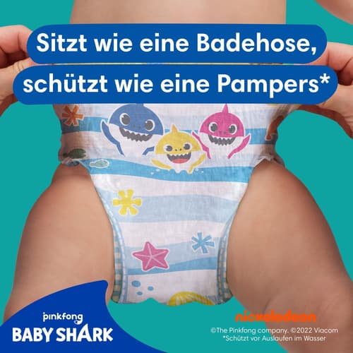Pampers Splashers Baby Shark Schwimmwindeln Gr. 3-4, Single Pack, 6kg-11kg