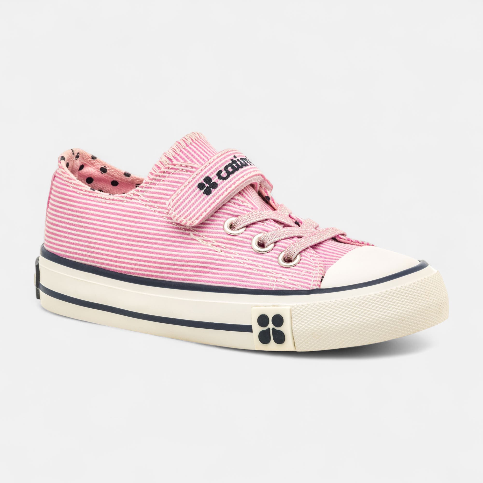 Baskets en toile Fille rose