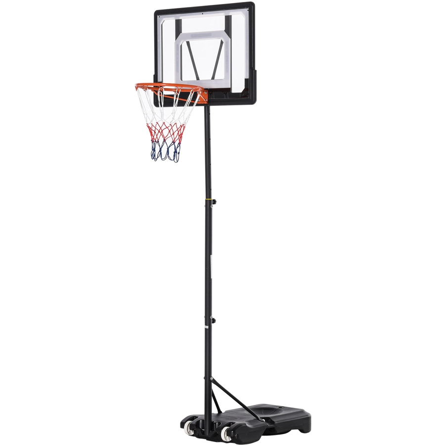 HOMCOM Basketballkorb höhenverstellbar schwarz