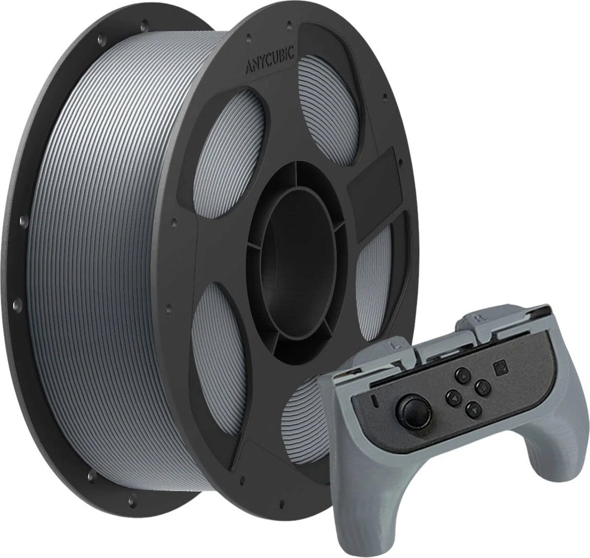 Anycubic  PLA+ Texture Grey, 1,75 mm / 1000 g    Technisches PLA+ für stabile, maßhaltige Bauteile in Texture Grey