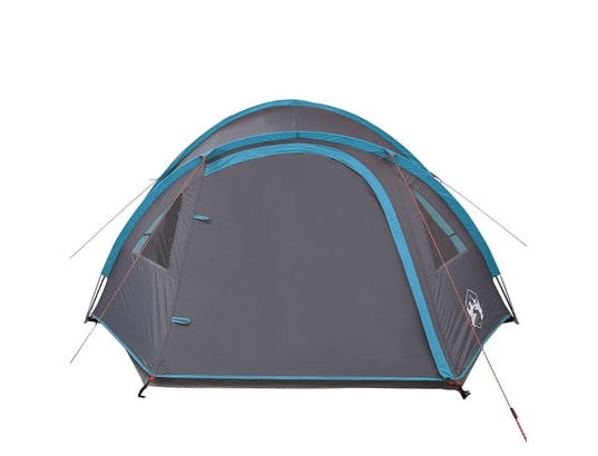 VIDAXL - Pack camping Tente de camping 4 personnes bleu 300x250x132 cm taffetas 1...