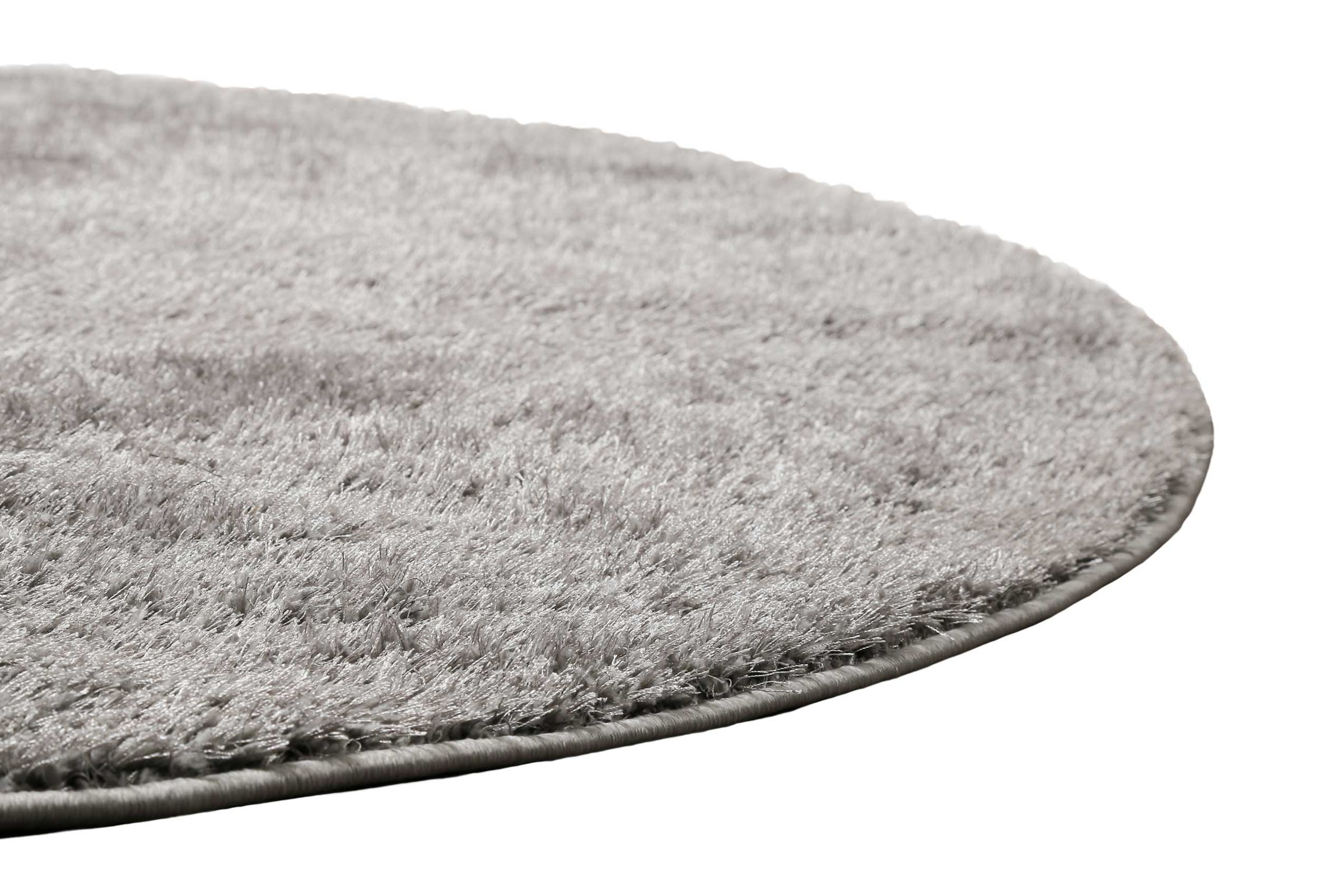 Homie Living Teppich »Flavio« rund 30 mm Höhe Hochflor, gewebt, weich, uni, Wohnzimmer, Schlafzimmer, waschbar