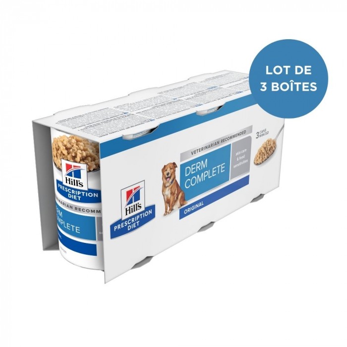 HILL'S Prescription Diet Derm Complete en terrine - Pâtée pour chien