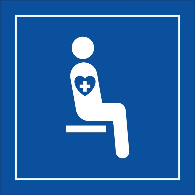 Pictogramme PI TF 024 - Siège prioritaire pour personnes souffrant de troubles graves - ISO 7001 en Gravoply