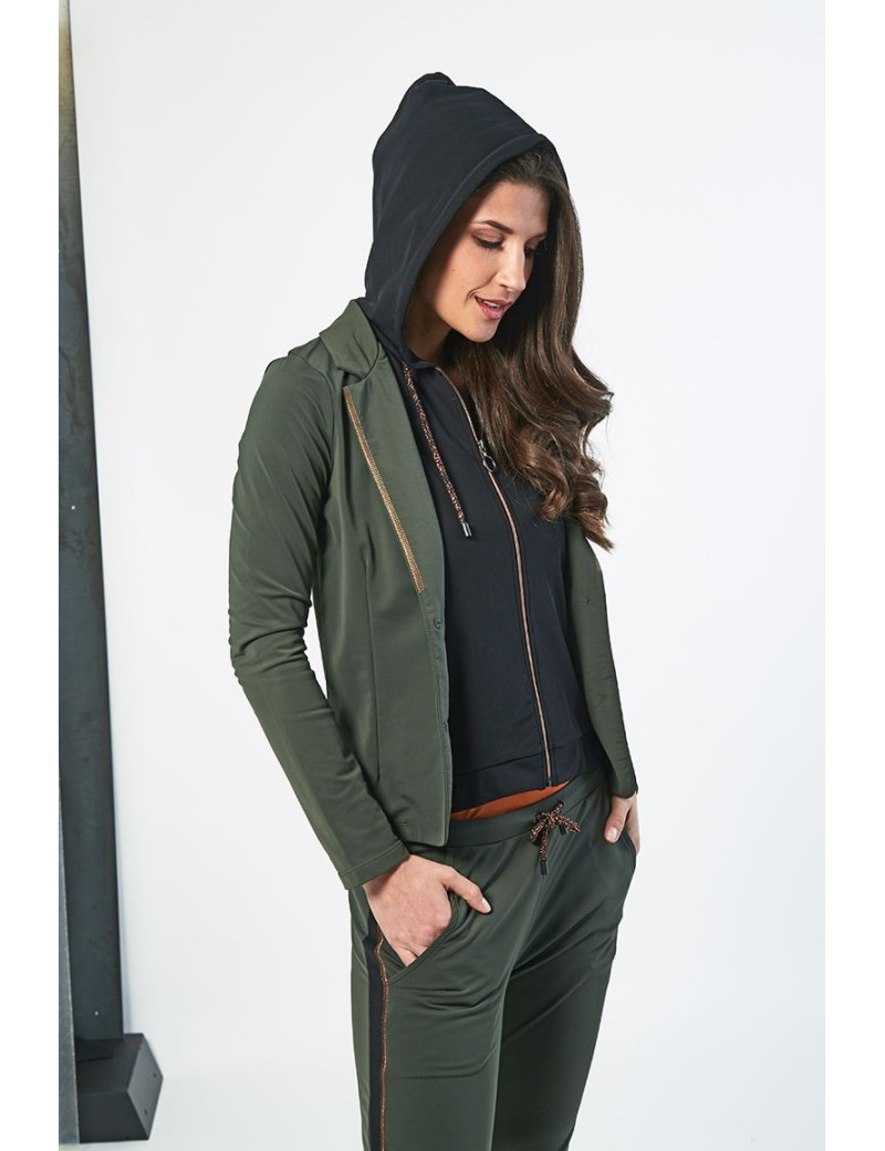 HBT BLAZER SHIRLEY KAKI / NOIR