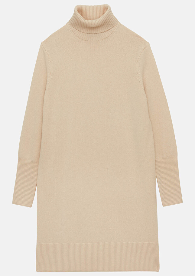 Robe Raliaécrue en laine merinos et alpaga