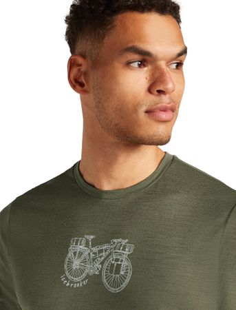 TL ADVENTURE RIDE Herren-Merino-Kurzarmshirt  loden  L