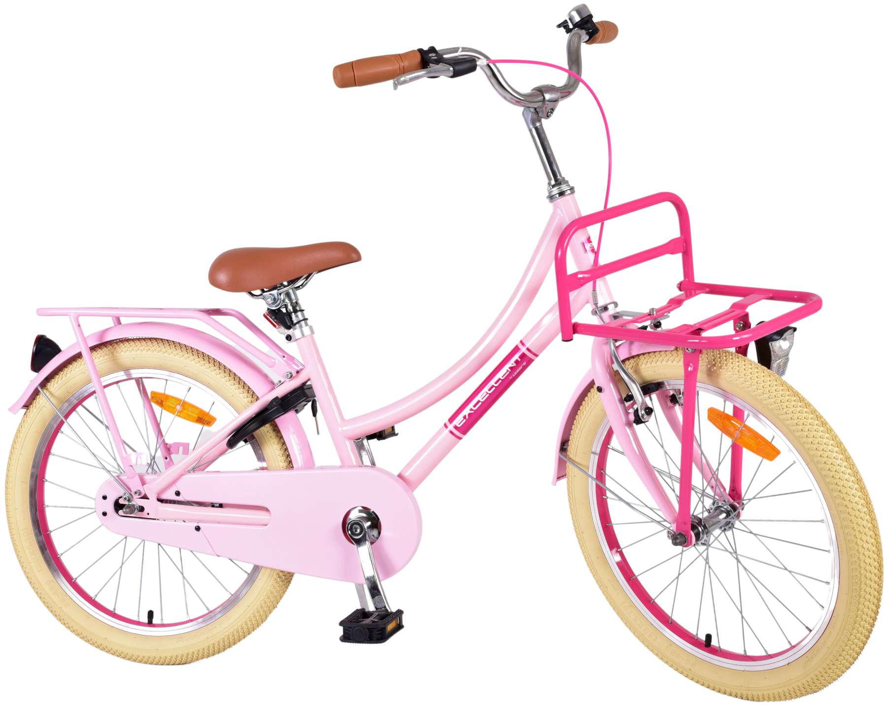 TPFSports Excellent Kinderfahrrad - Mädchen - 20 Zoll - Rücktritt + Handbremse - Rosa