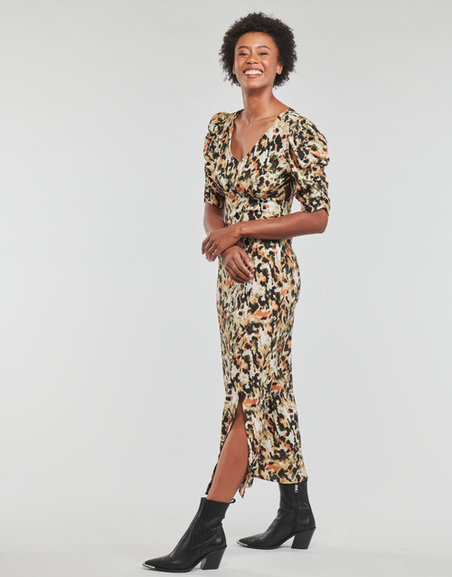 Only - ONLAVRIL FR 2/4 SLIT CALF DRESS - Multicolore