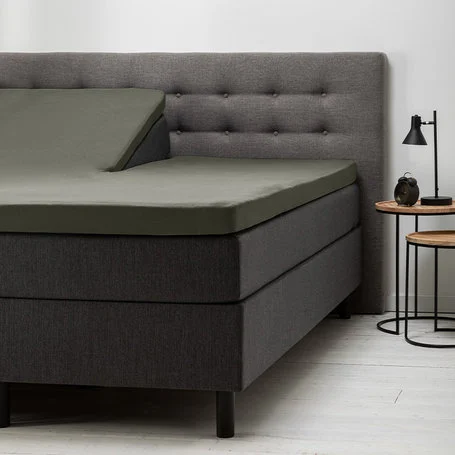 Hoeslaken Comfort Jersey - Splittopper - Truffel