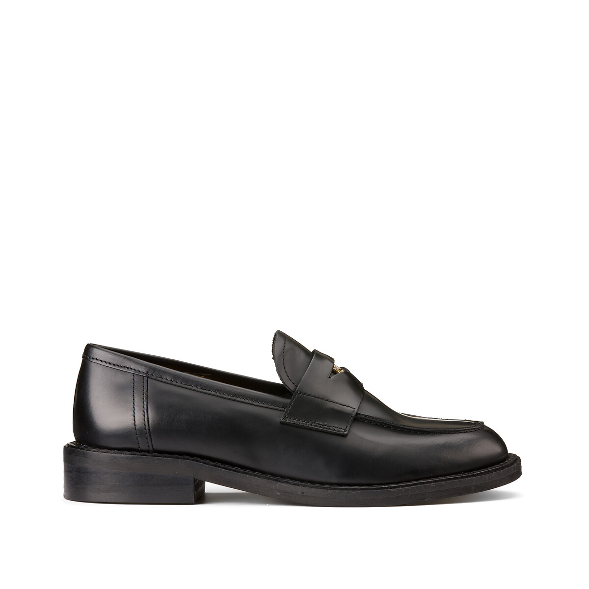 JONAK<br>Mocassins de couro Dash, moeda de prata