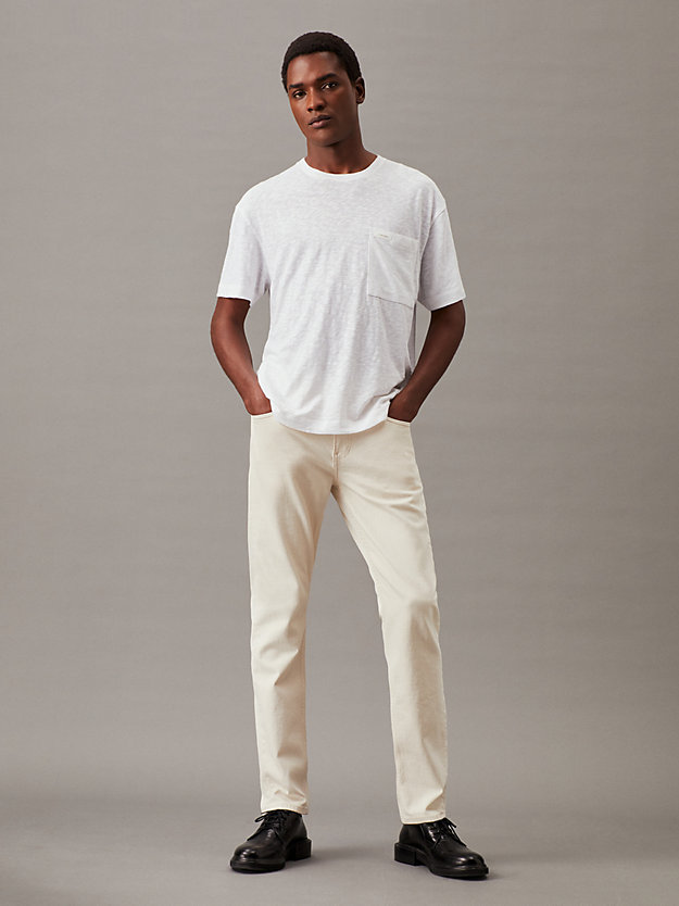 Camiseta com bolso em malha de algodão flamejante