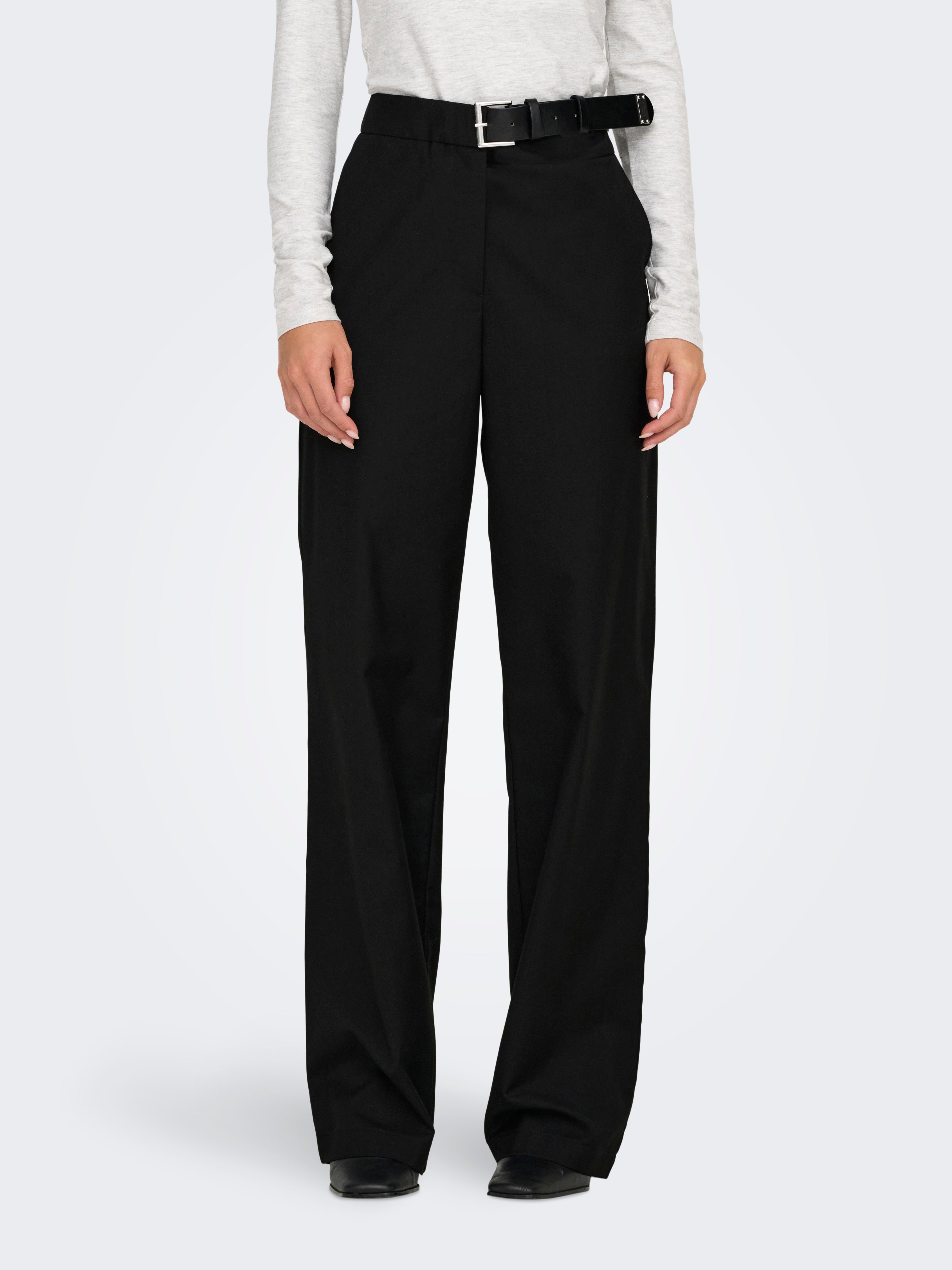 ONLFRANKIE Hohe Taille Gerade geschnitten Anzughose Black