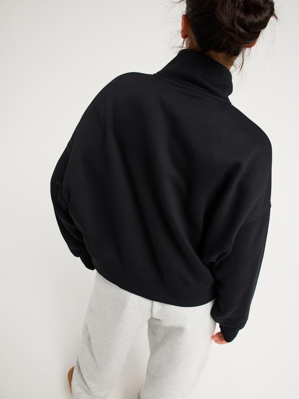 Everfree Sweat col montant Noir Femme