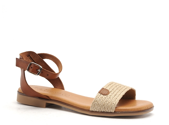 Eva frutos nu pieds plats femme 3052 beige
