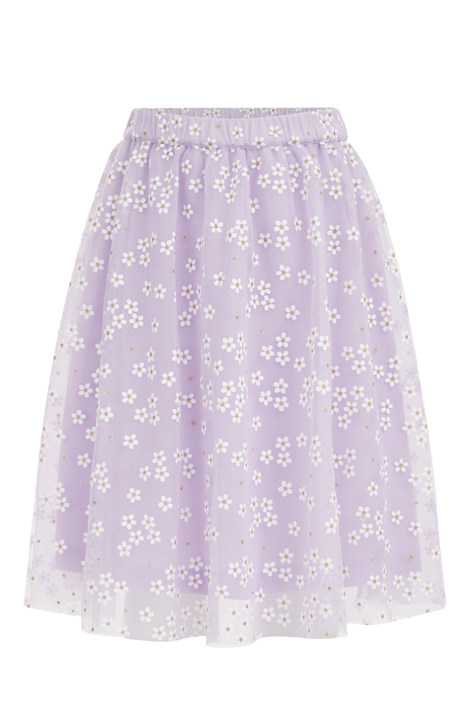 Meisjes tulerok met dessin WE Fashion Lila