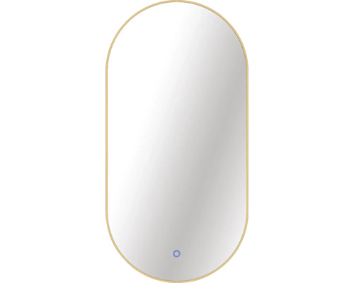 Lichtspiegel Cordia OVAL LINE BACKLIGHT 100 x 50 cm goud IP 44