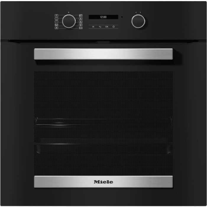 Miele Einbau-Backofen H 2467 BP Active Obsidianschwarz Edelstahl-Look