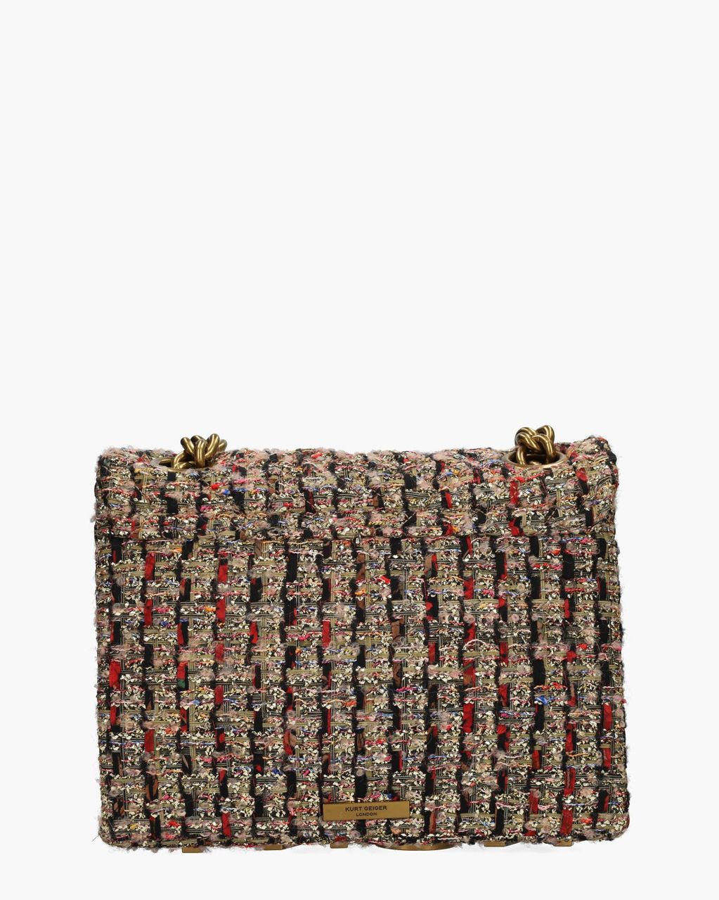 Kurt Geiger Large Kensington Metallic Tweed Bag Multicolor Tas