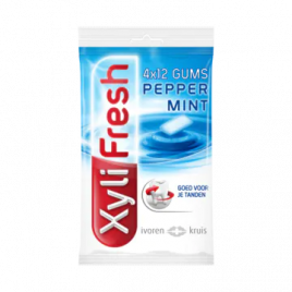 Xylifresh Suikervrije pepermunt kauwgom 4-pack